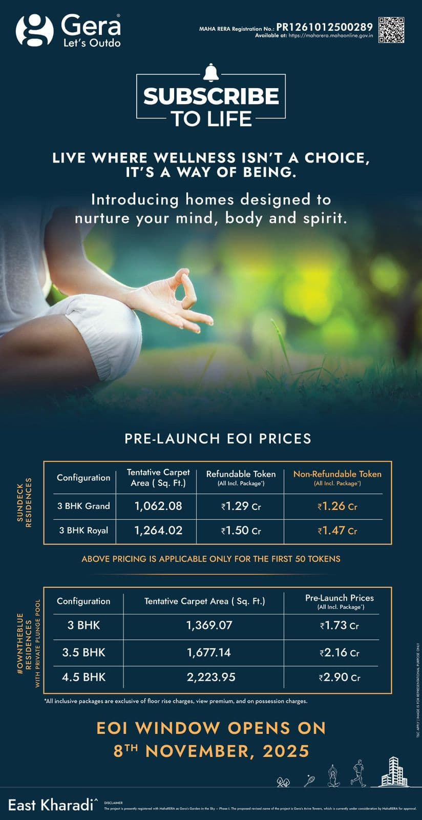 Price & Costing - Gera Avive Towers, Kharadi | Gera Avive Towers Kharadi