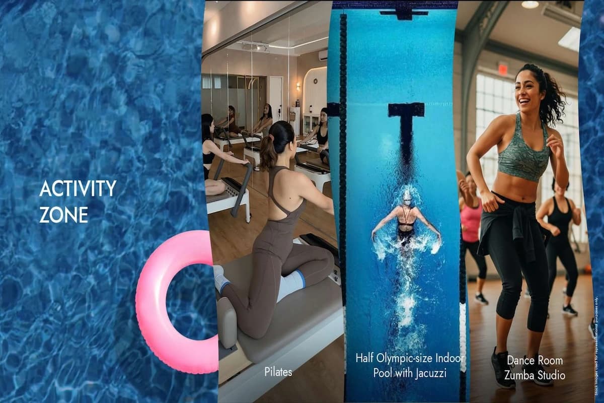 Gera Avive Towers - Swimming pool with premium deck and seating area